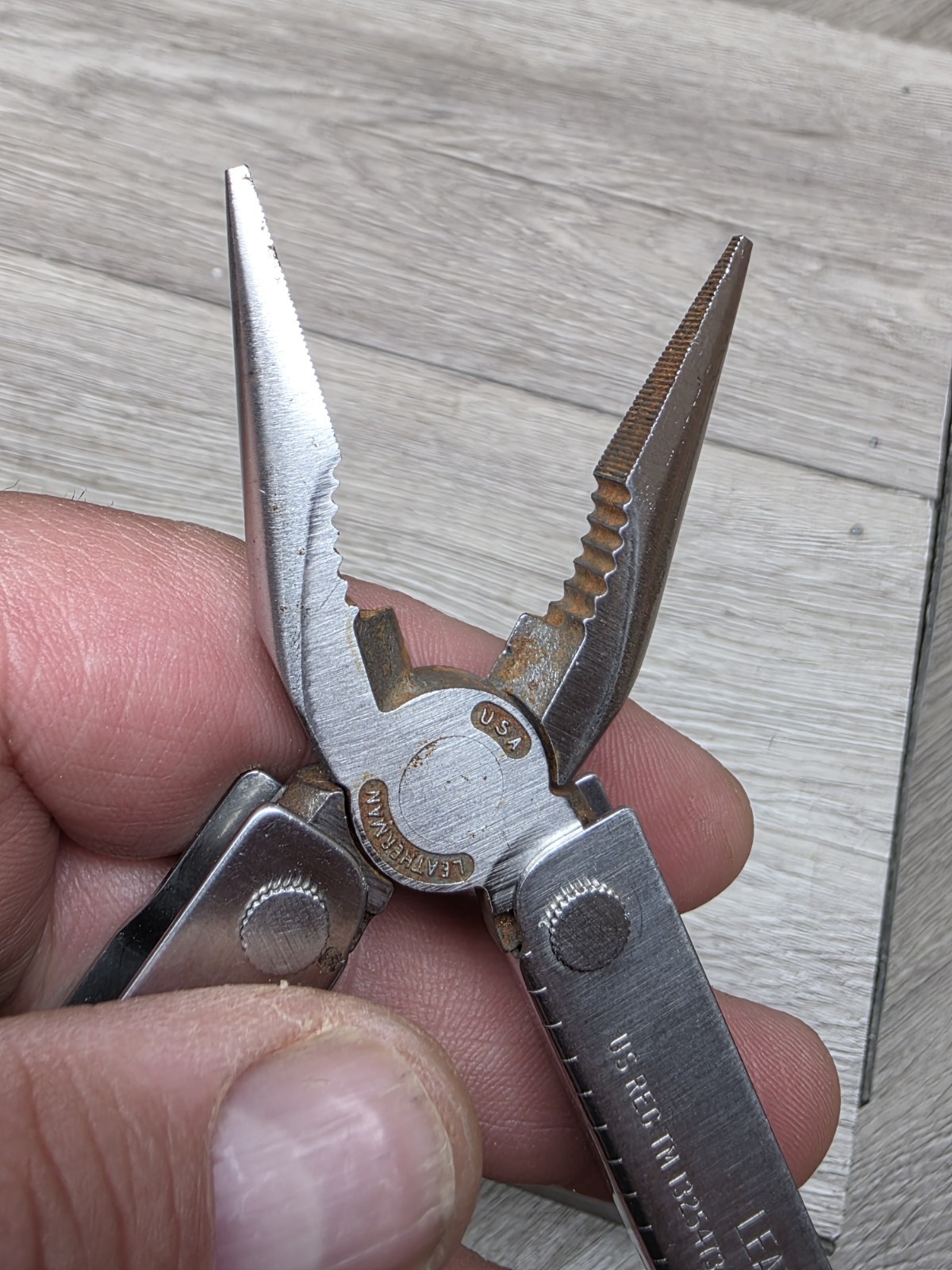 Vtg 1995 Leatherman Tool Multi Camp Survival Pliers Knife Vintage USA READ!!