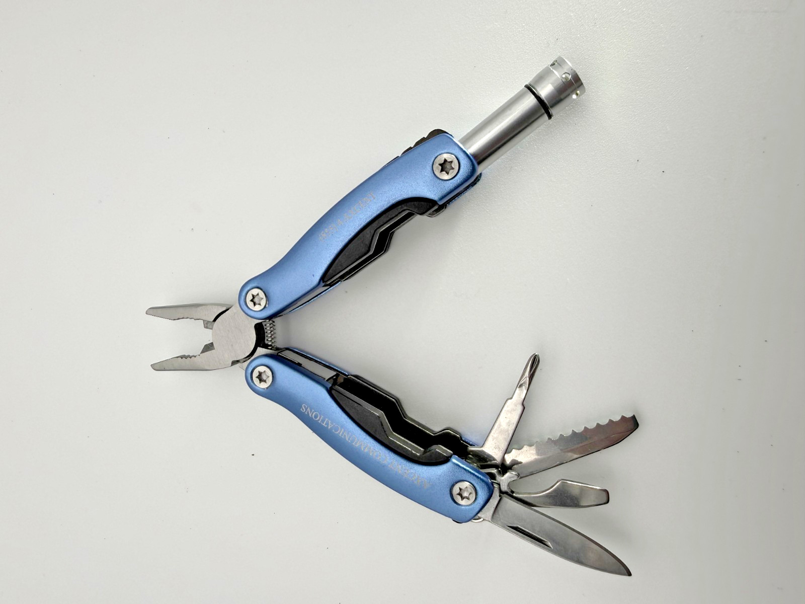 Axe Mini Multi Tool Pliers Knife LED Flashlight Screwdriver EDC w/ Sheath