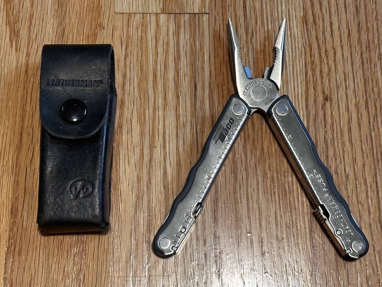 Special Edition Taco Emblem Leatherman Fuse Multi Tool W/ Sheath Mint Condition