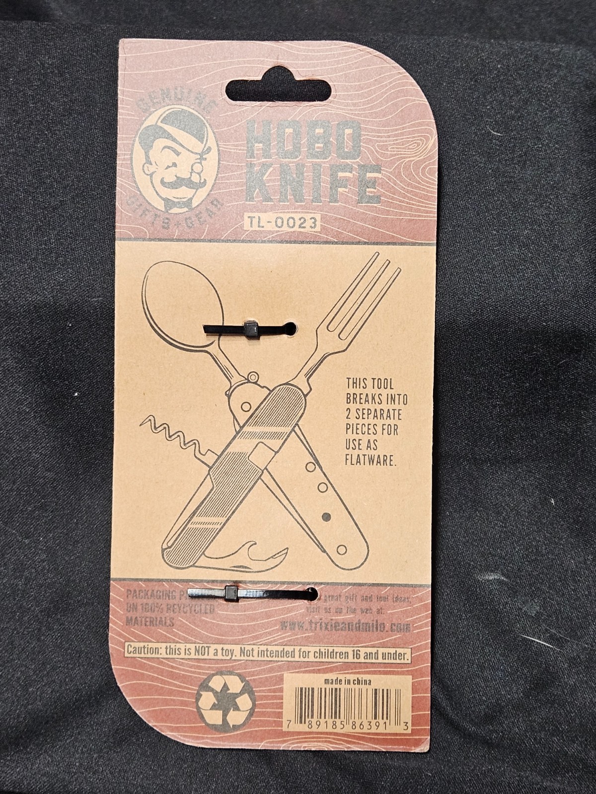 Trixie & Milo Hobo Knife Multi-Tool – New in Package – Camping / Hiking Utensil
