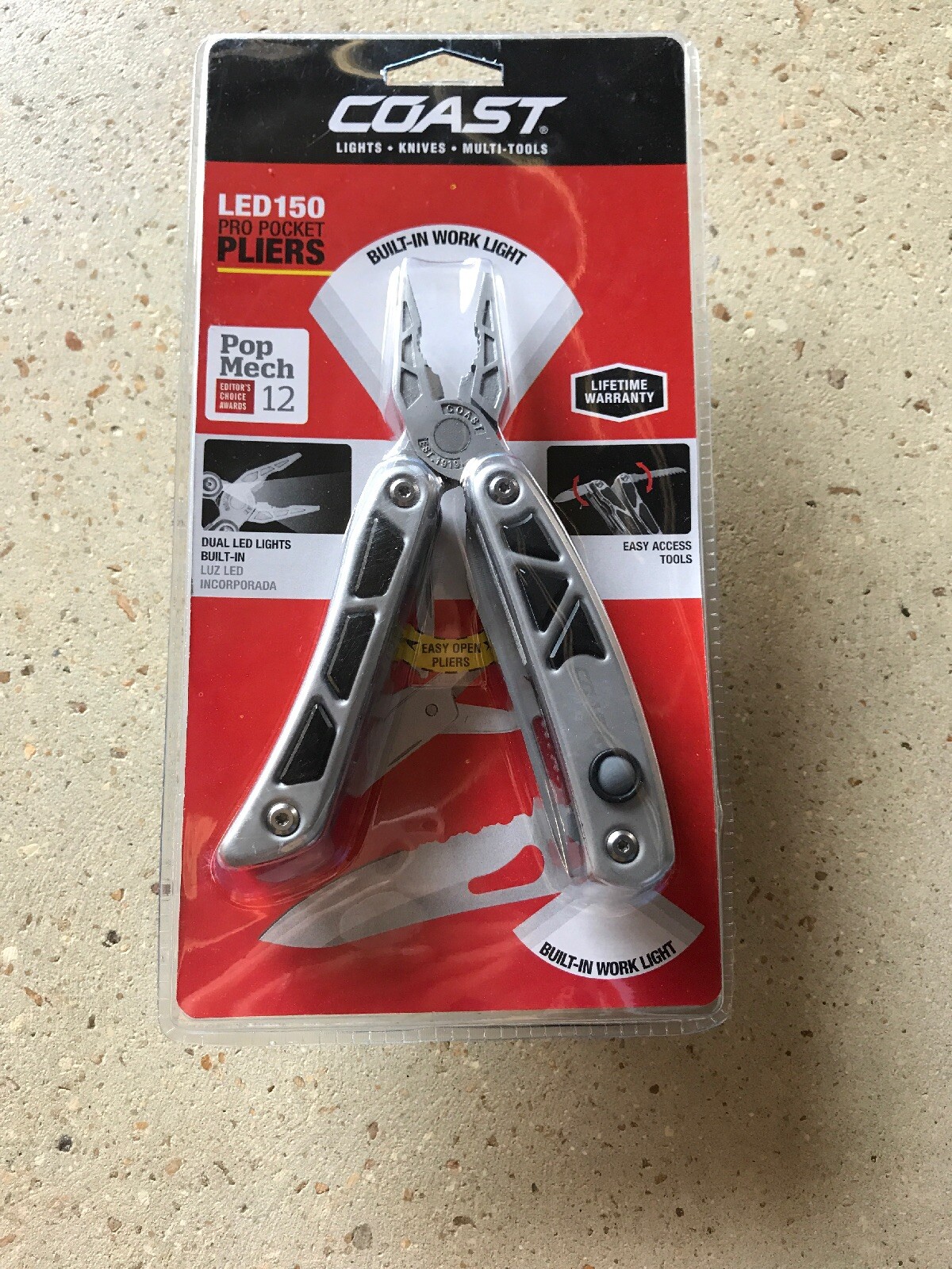 Coast LED150 Silver Pro Pocket Pliers C5899CP