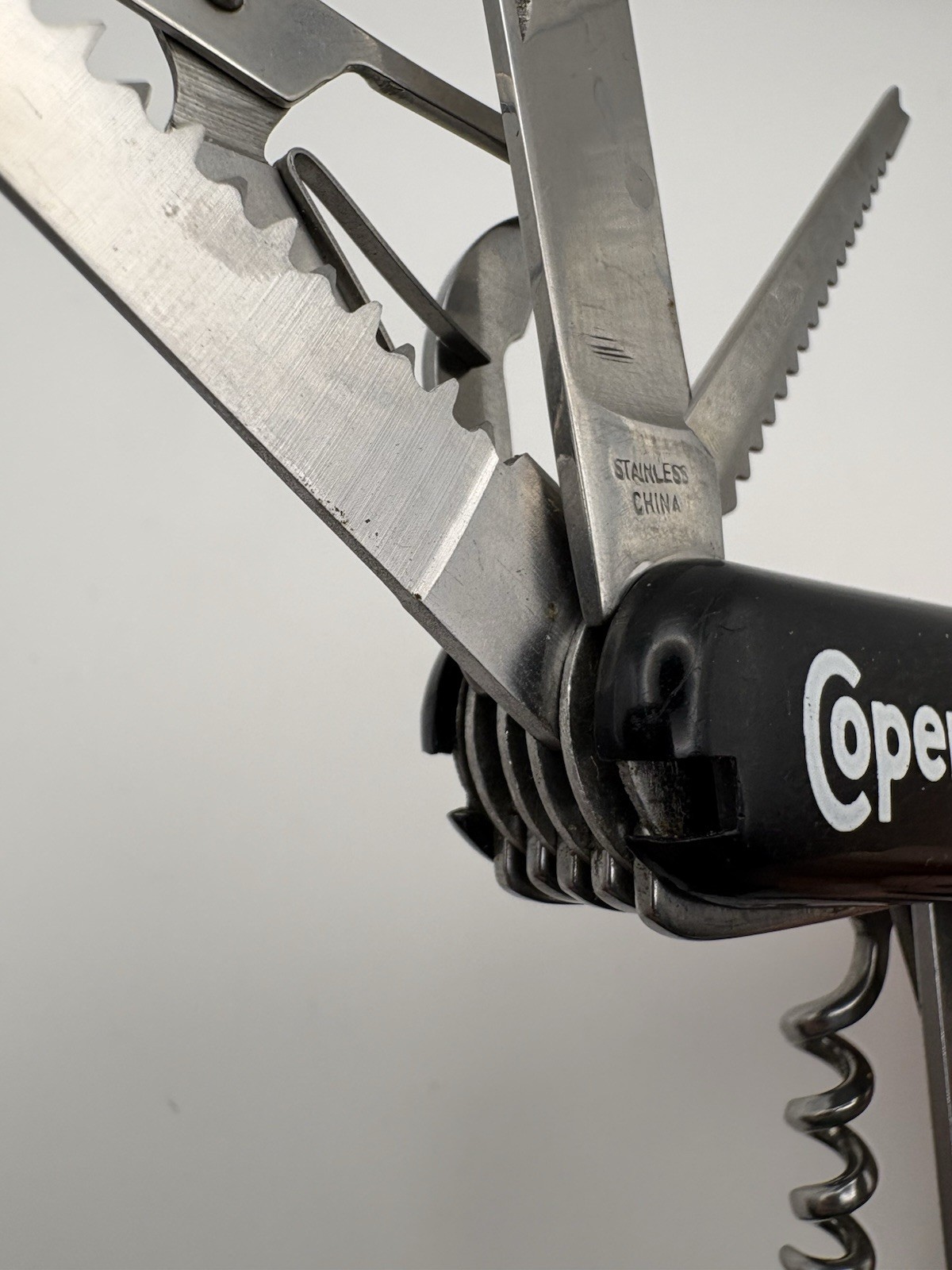 Vintage Copenhagen Snuff Multi Tool Pocket Knife Swiss Army Style Folding Knife