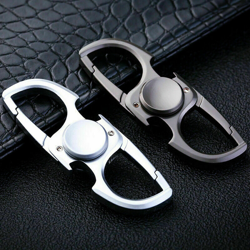 New EDC Zinc Alloy Fingertip Gyro Toy Bottle Opener Keychain Creative Multi Tool