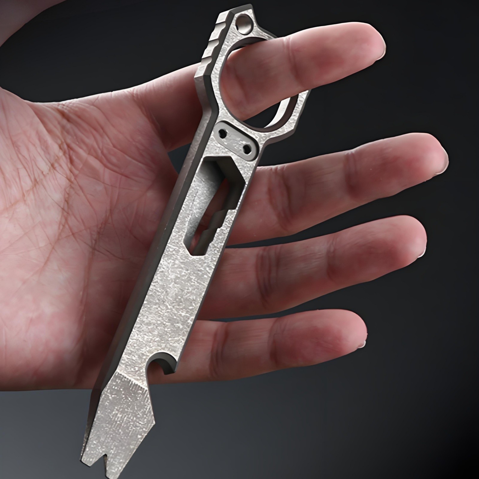 Multi-Tool Bottle Opener EDC Pry Bar Wrench Outdoor Camping Gear Titanium Alloy