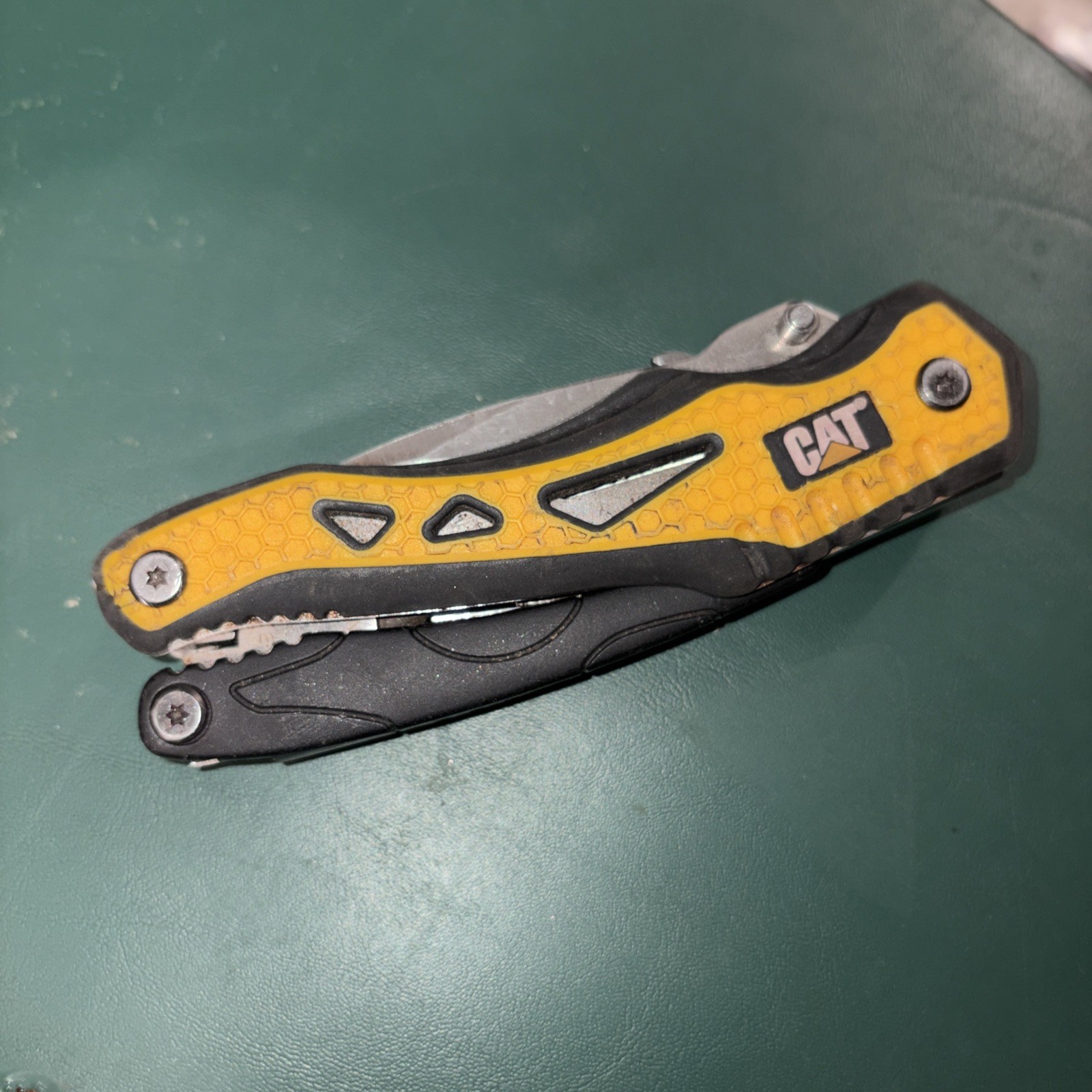 CAT 10-in-1 Heavy Duty Multi Tool! Saw Blade Pliers Cutter File Knife NEW SEALED