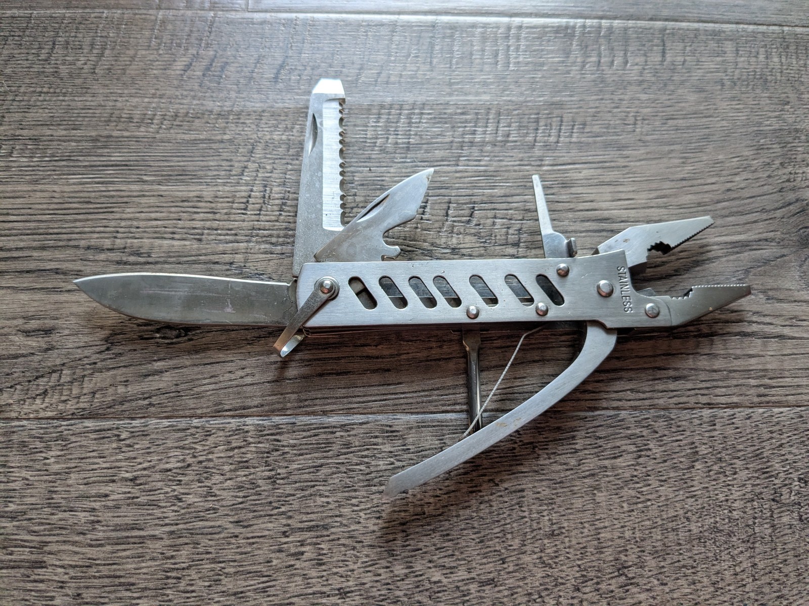 MAXAM 6″ Multi-Tool Folding Pliers All Stainless Steel Survival Knife Tools