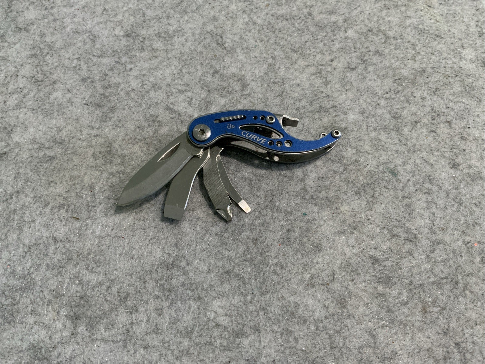 Gerber Curve Multi Tool Blue Knife File Flathead