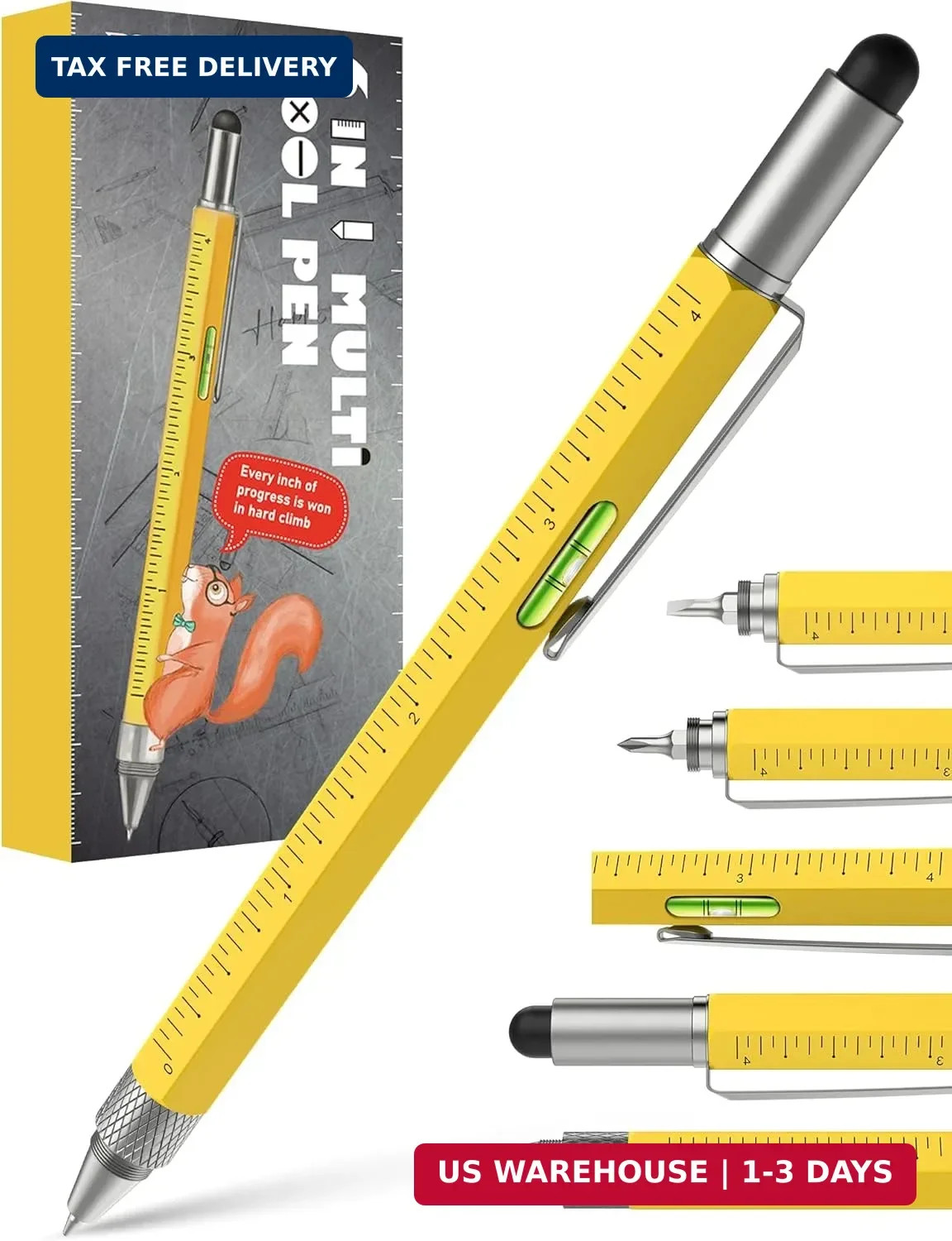Unique Gifts for Men Multitool Pen – Fathers Day Dad Gifts for Husband Grandpa B