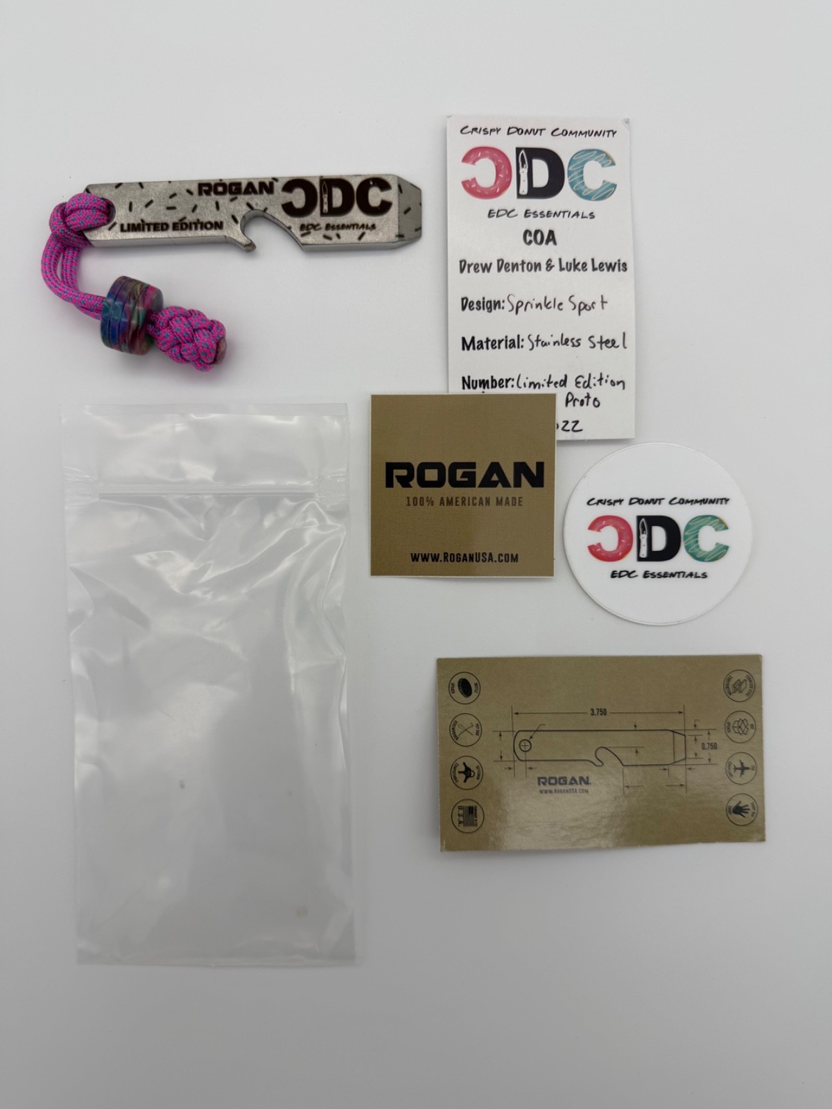 PROTOTYPE Rogan RPT Pocket Tool Sport Crispy Donut Community Limited Edition CDC