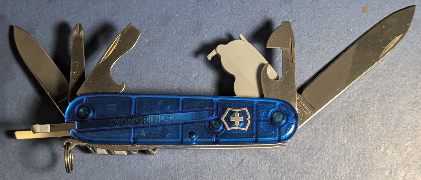 Victorinox Swiss Army Knife, Spartan Blue Lite Translucent, 1.7804.T2 New In Box