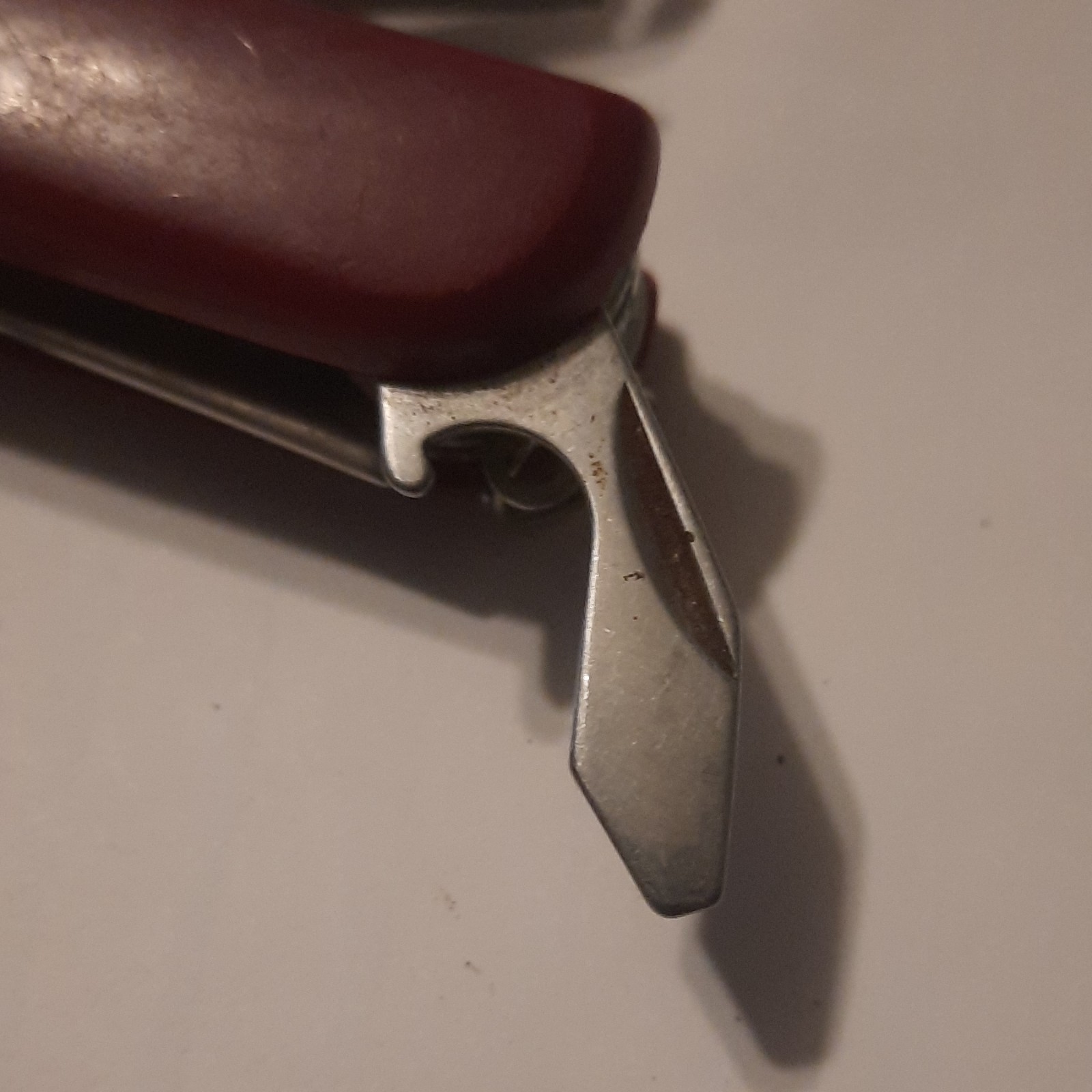 Red Multi-Tool Pocket Knife Stainless Steel with Knife, Scissors, Corkscrew