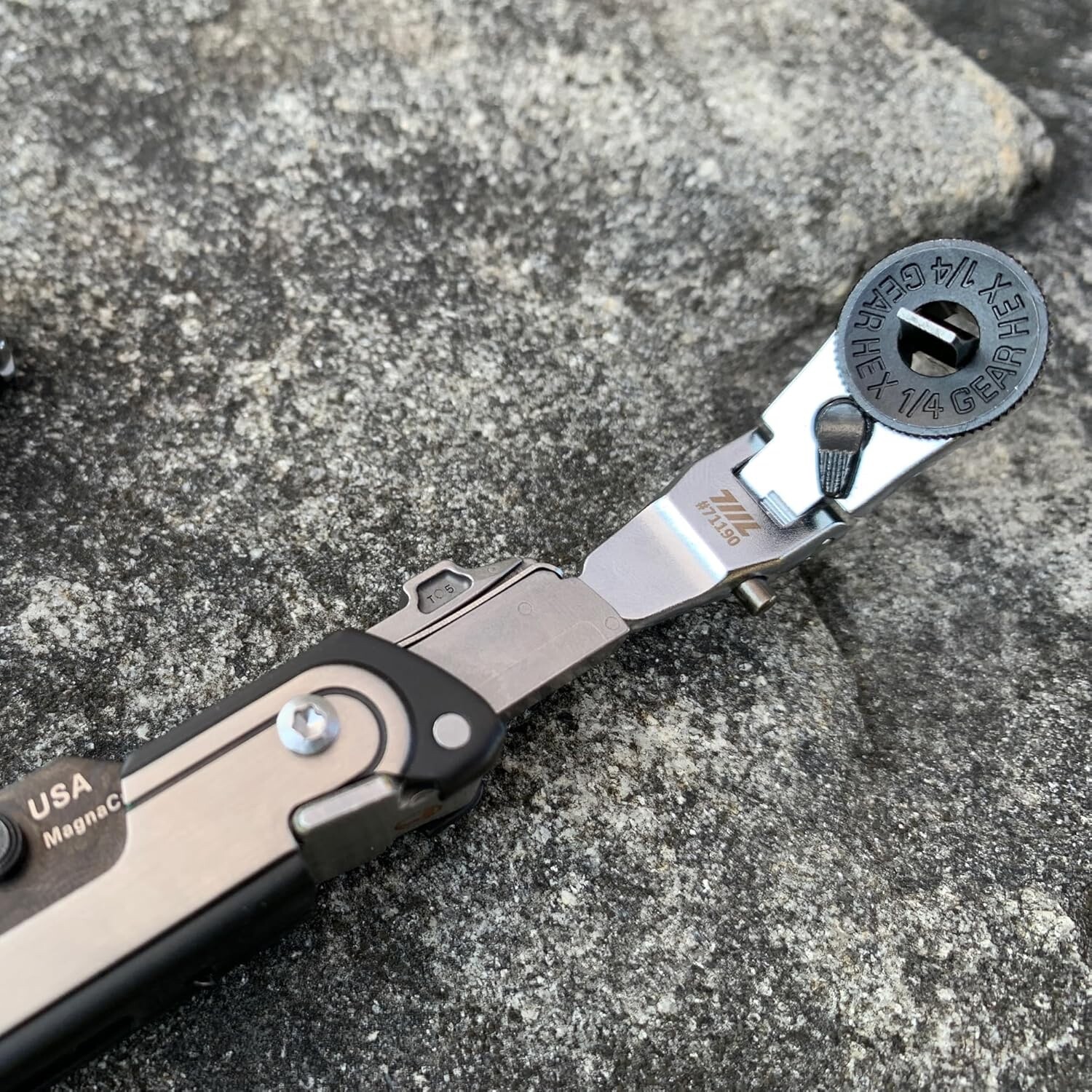 711L Flat End Flex Head EDC Ratchet Wrench – US only