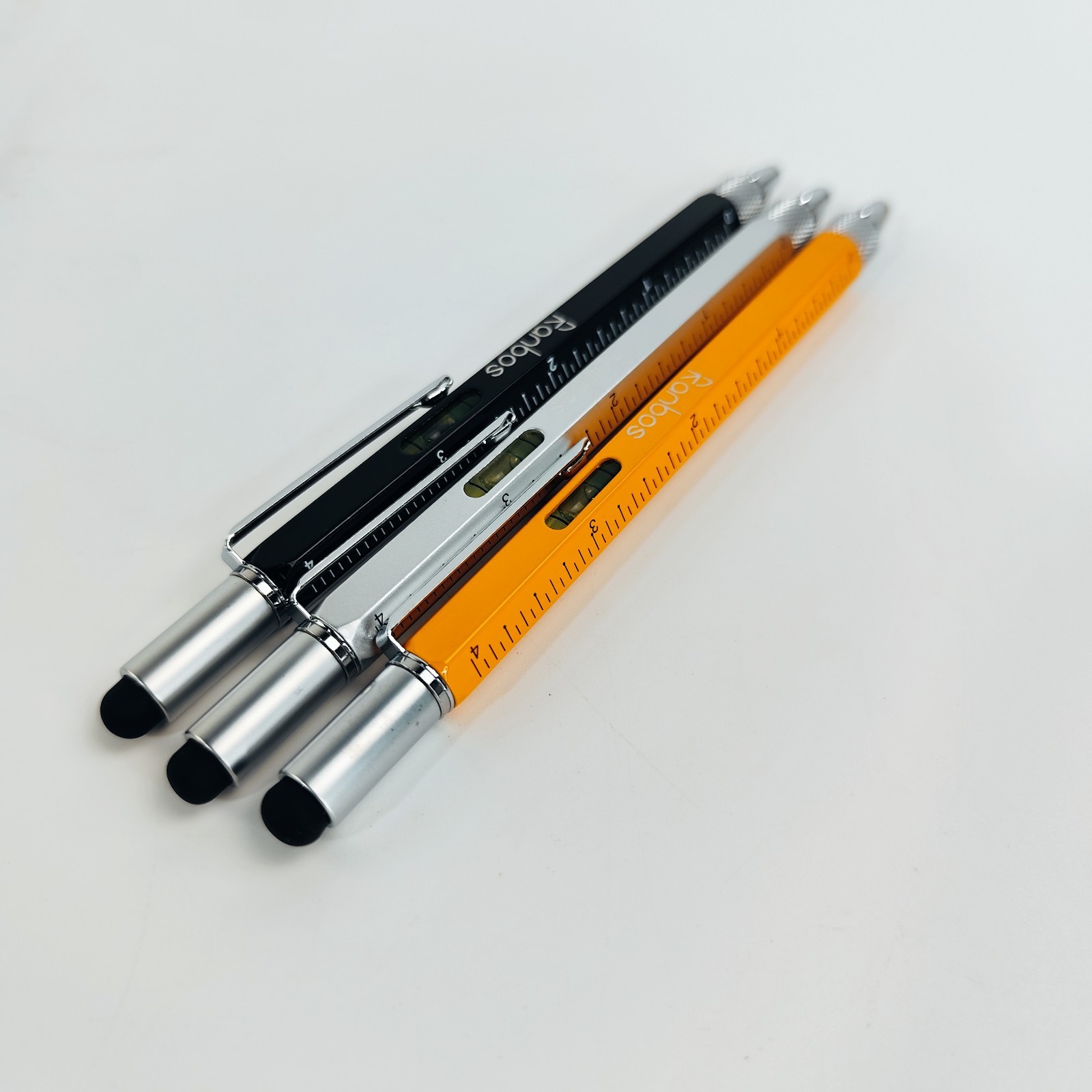 6-in-1 Multi-Function Pen with Ruler, Screwdriver & Touchscreen Stylus, 3 Colors