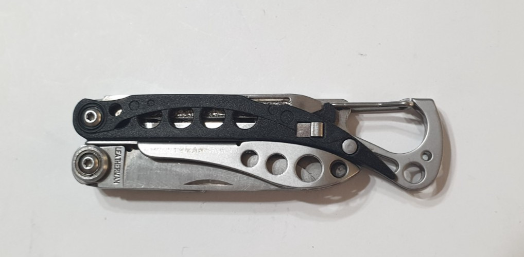 🔥🔥🔥 Leatherman Style CS Black Keychain Multitool Carabiner Rare Retired
