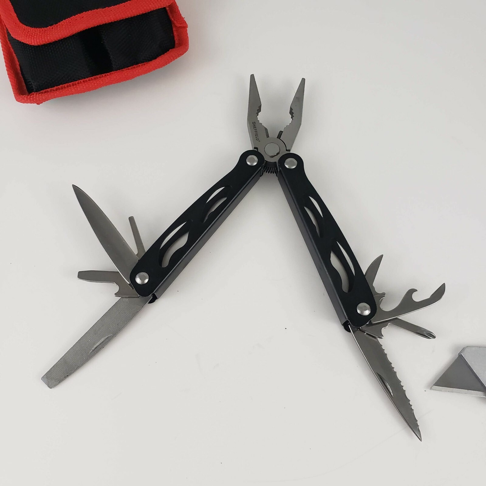 Sheffield Multitool And Box Cutter Knife Set Of 2 In Carrying Case