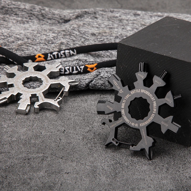 Multifunctional Snowflake Wrench Tool Popular Portable Stainless Steel Creative