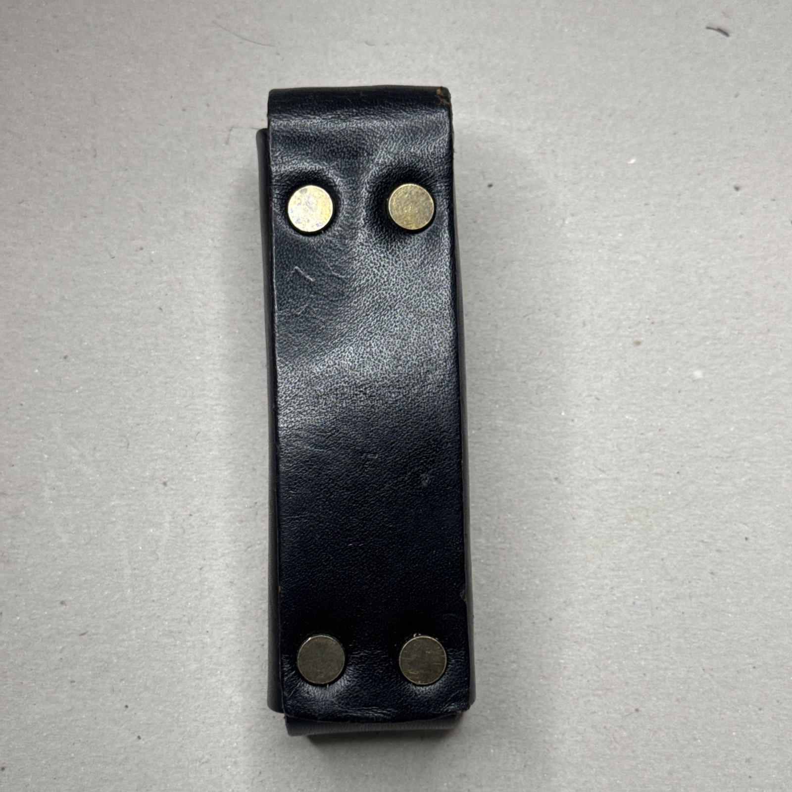Leatherman Original Black Leather Belt Sheath ONLY – 4” Tool Case- Vintage NOS