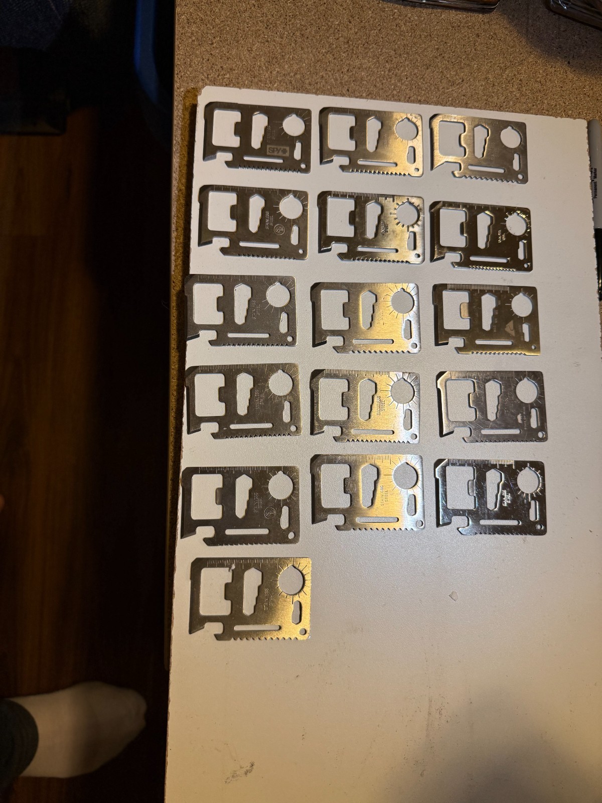 15 MULTIPURPOSE POCKET SURVIVAL TOOLS 4-716-B1-2-7 $3 OBO
