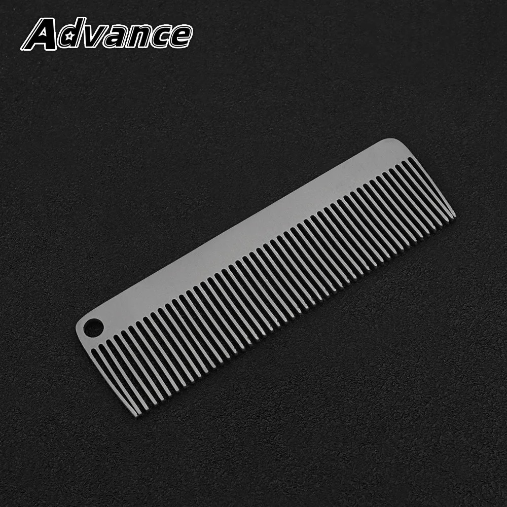 Portable Comb Titanium Alloy Combs Keychain Accessories Outdoor Small Tool