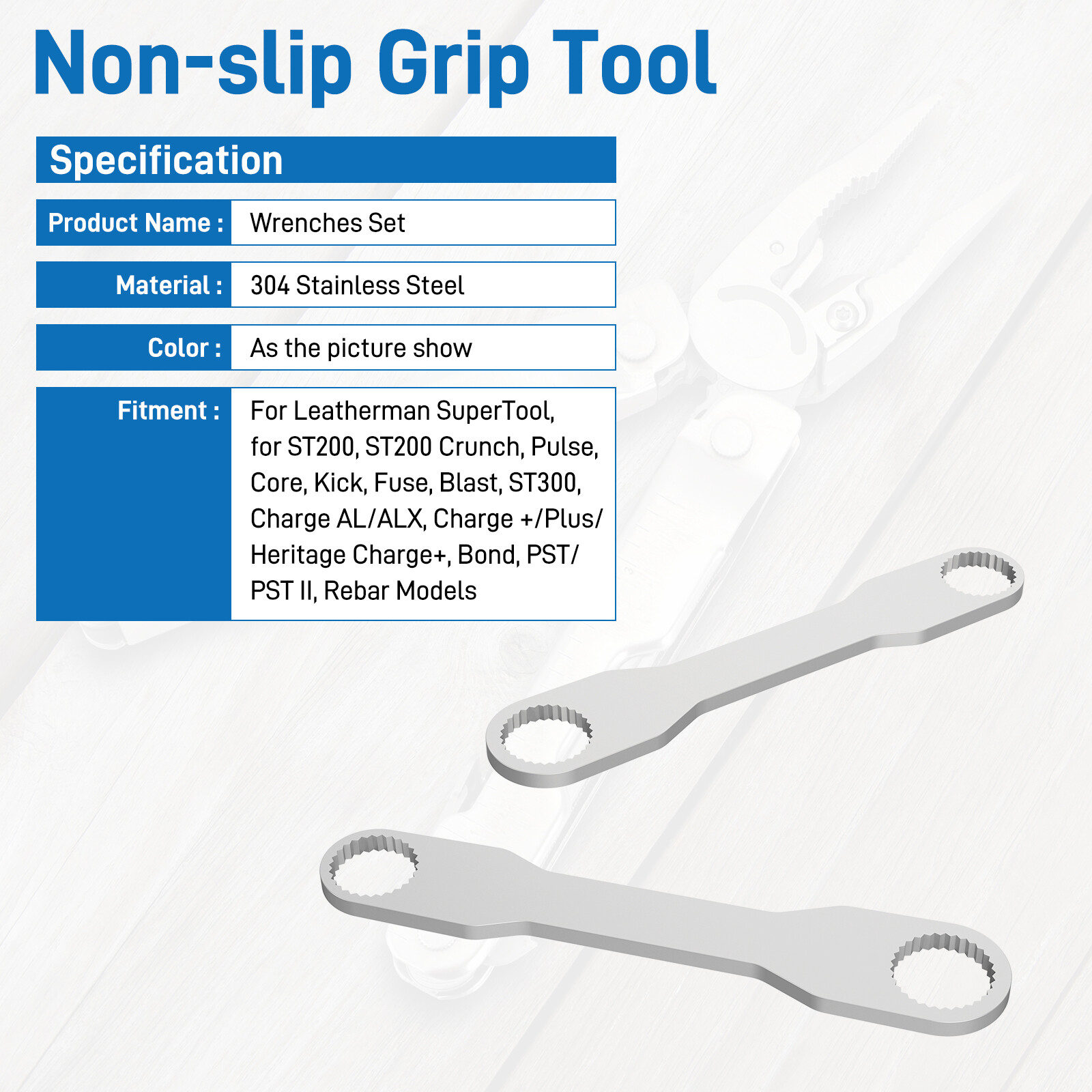 2X Slim Steel Wrench Parse Tool Spanner For Leatherman Disassembly Maintenance