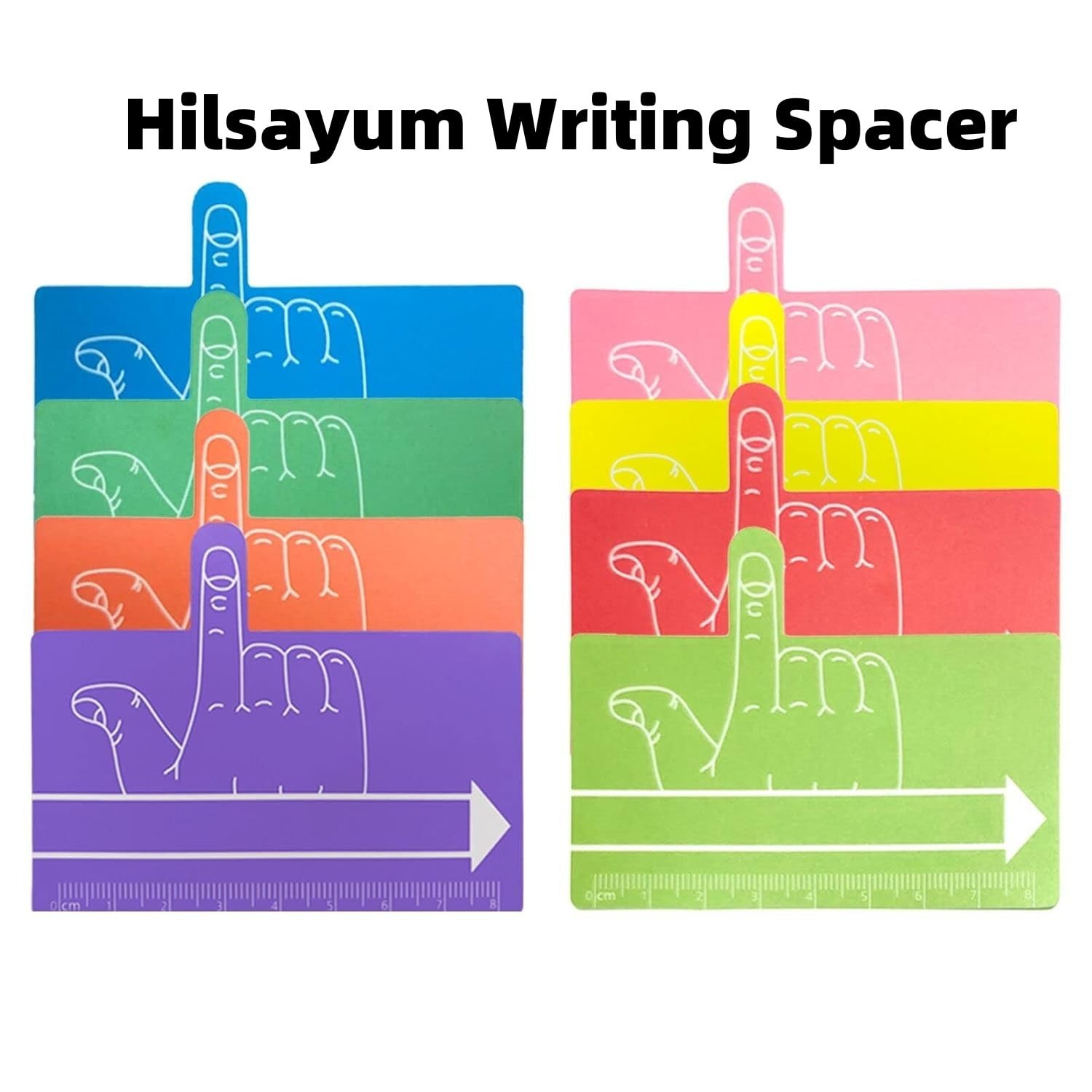 Hilsayum 32PCS One Finger Spacer for Kids Writing Aid Spacers Reading Sheets …