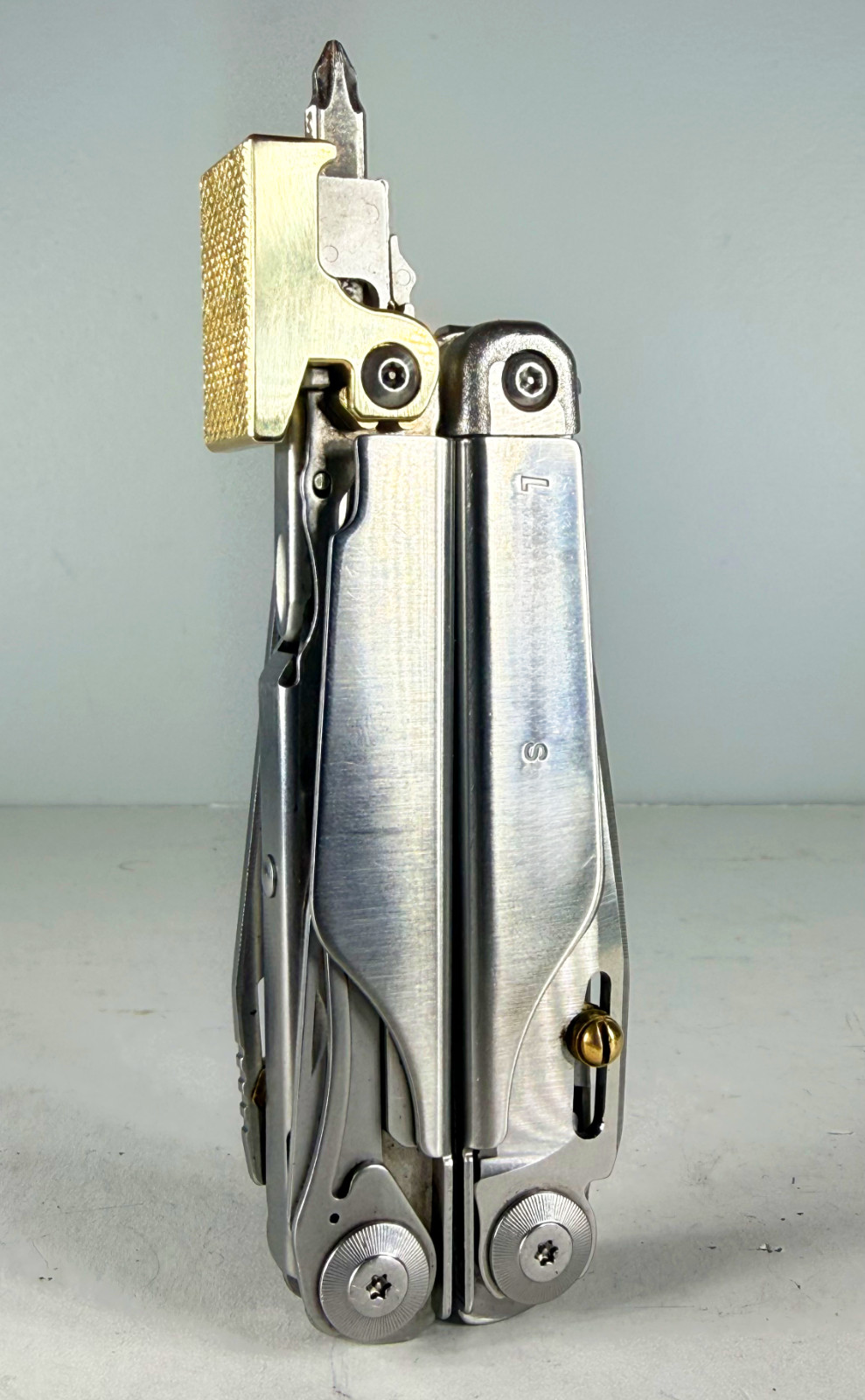 For Leatherman Surge, BRASS Hammer Head Mod, Modification, CNC Made,Locking,CAD