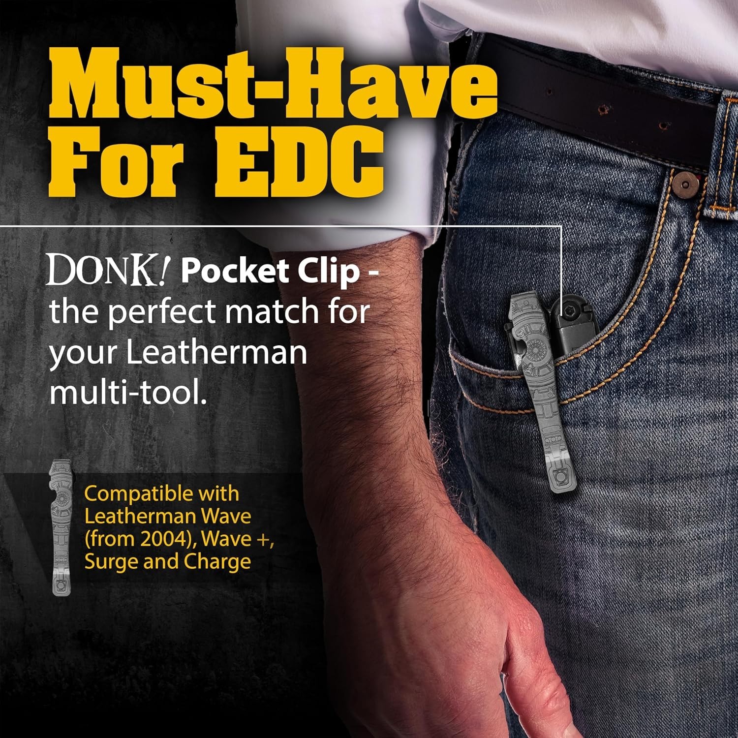Pocket Clip for Wave, Wave Plus+, Alpha, Surge & Charge AL, ALX, Ti, XTi – Ti…