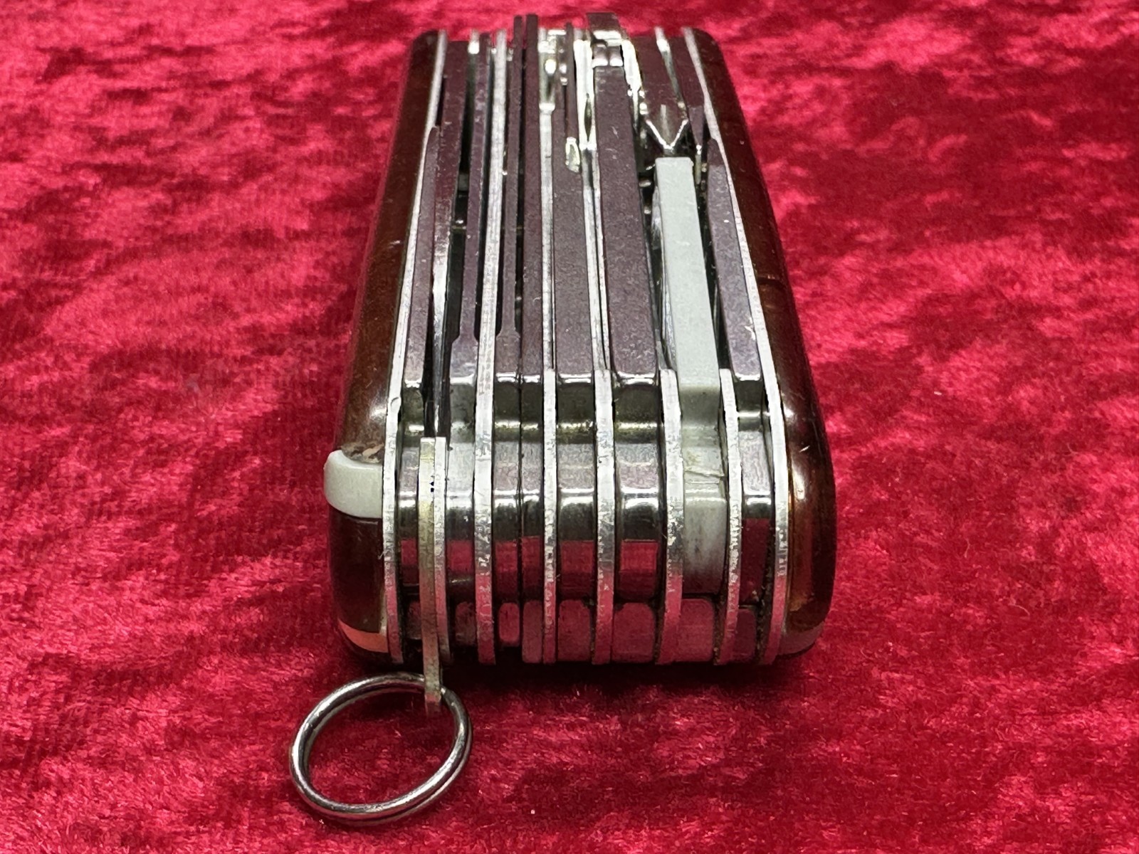 Victorinox SwissChamp Amber Orange Brown Transparent Swiss Army Knife Vintage
