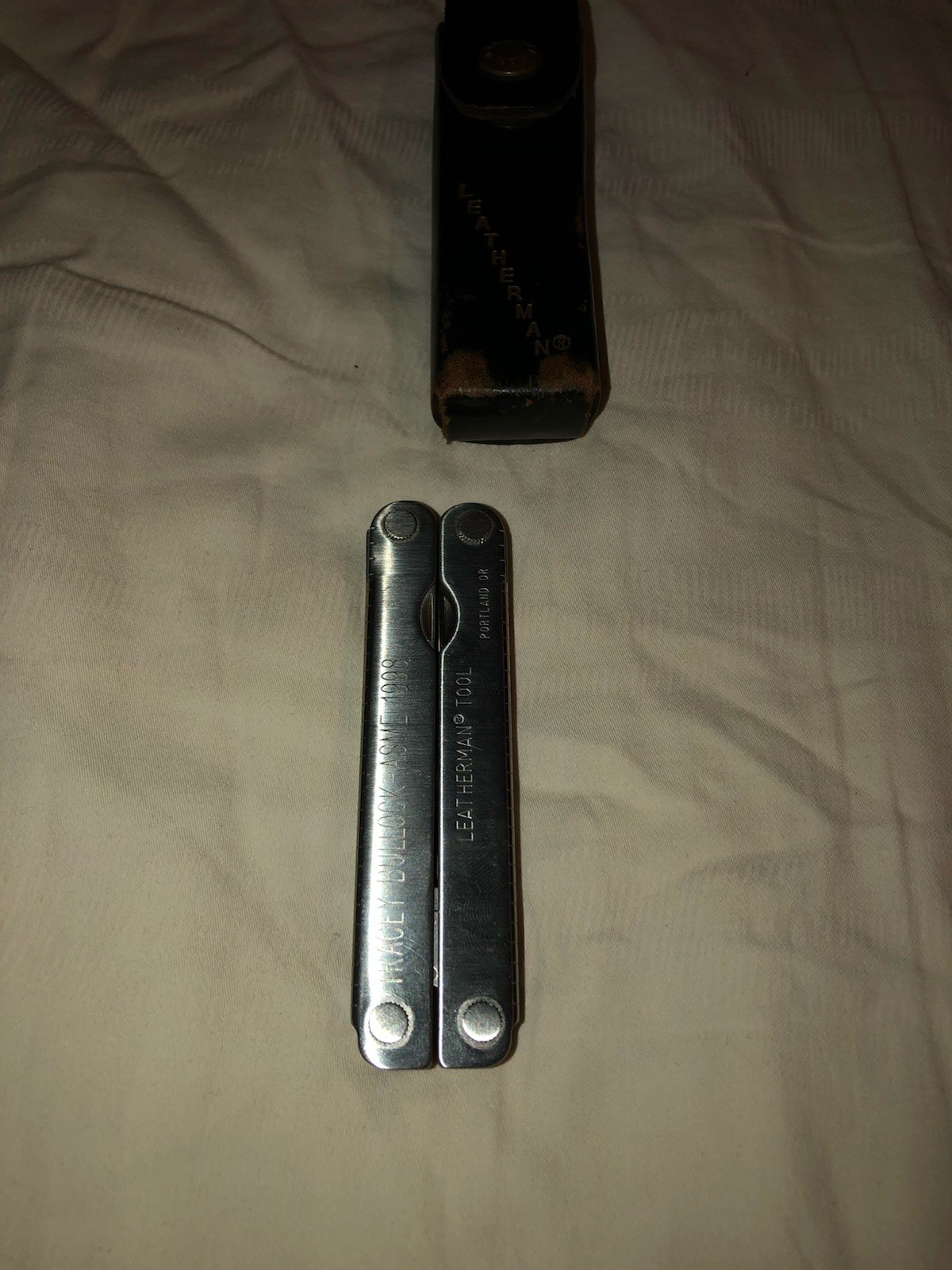 Vintage Leatherman Multi-Tool With Leather Case
