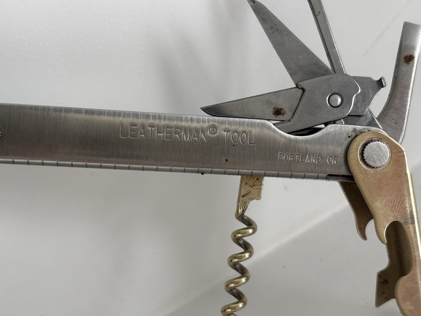 Vintage Leatherman FLAIR Multi-Tool USA Stainless. Rare Retired With Case
