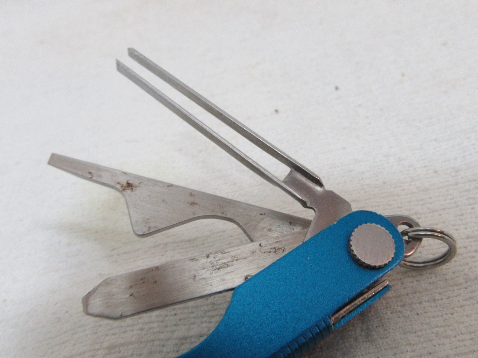 Blue Leatherman Micra pocket Multi Tool Inscribed