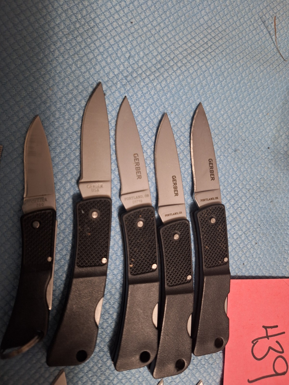 10 Gerber 400/300/200 lock back knives U.S.A. Loc 439