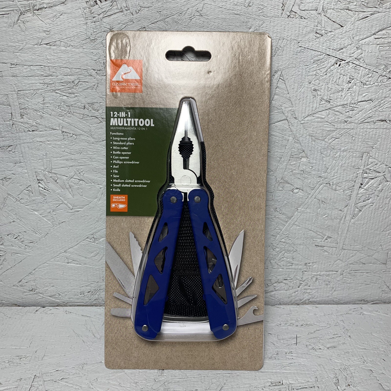 Ozark Trail Multi-Tool with Sheath Black 12-in-1, Pliers, Wire Cutter, Knife