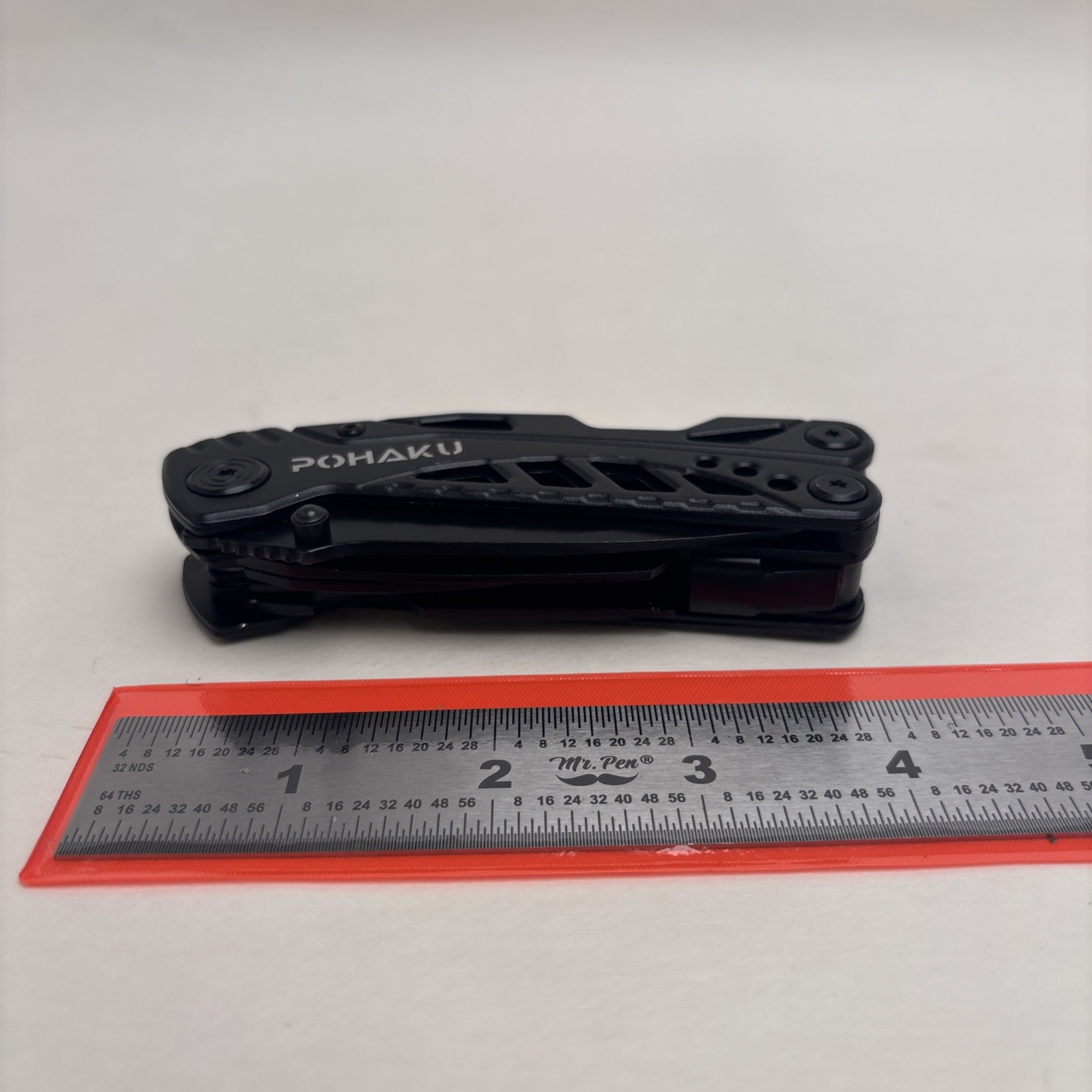 Pohaku Black Multi Tool Hunt Hike Camp Tactical Survival Camp Sheath Included