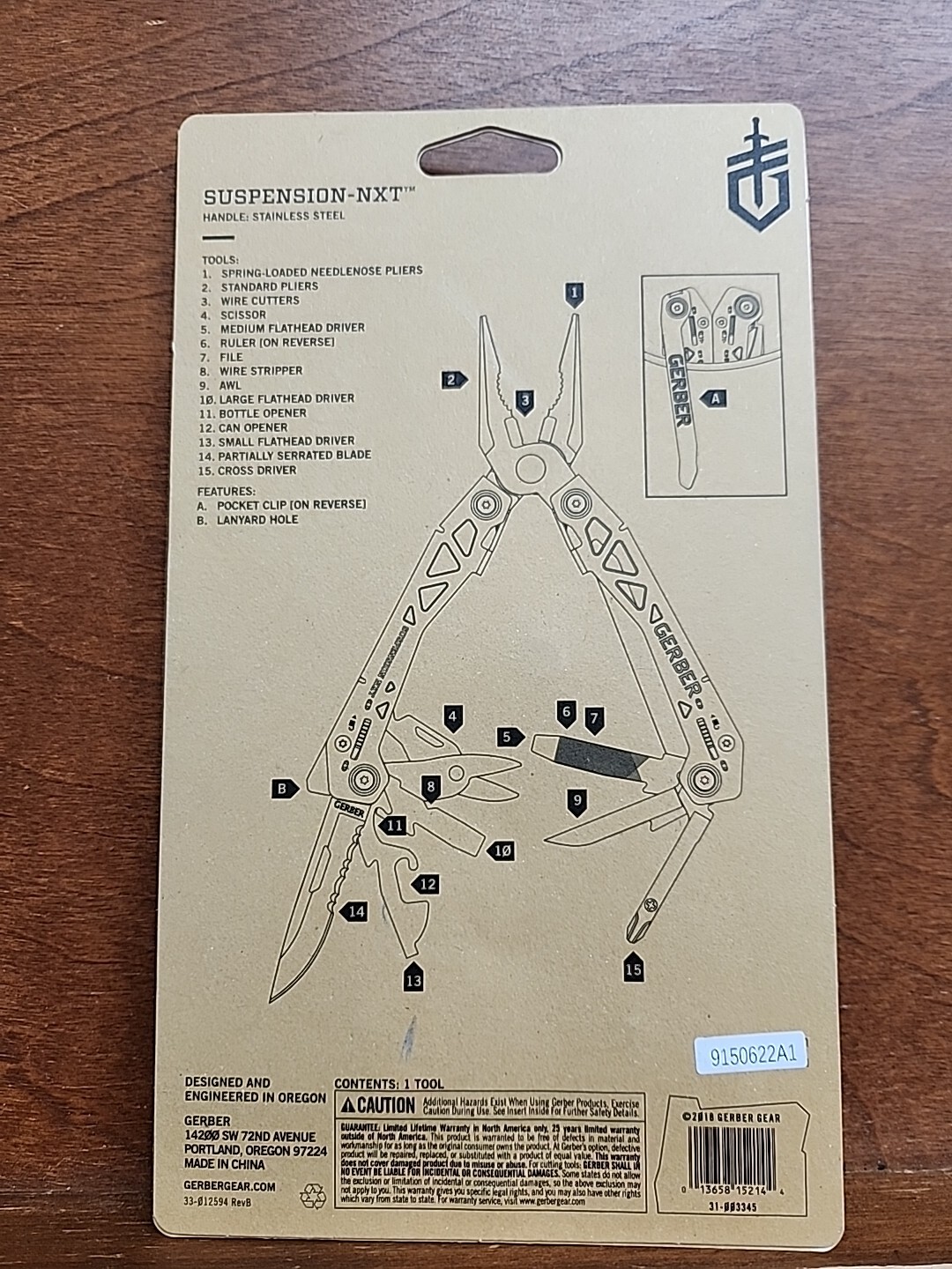 Gerber Suspension NXT Mutli-Tool with 15 Tools unopened & sealed