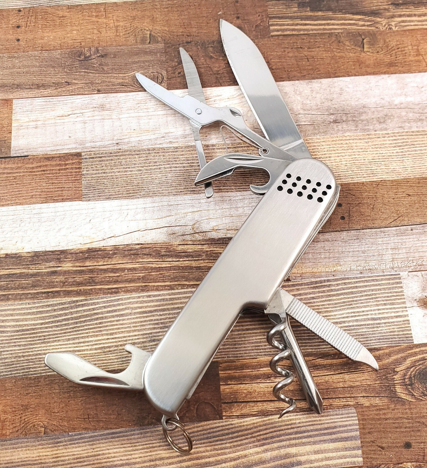 Multi-Tool Stainless Steel Pocket Knife with nylon Belt Holster