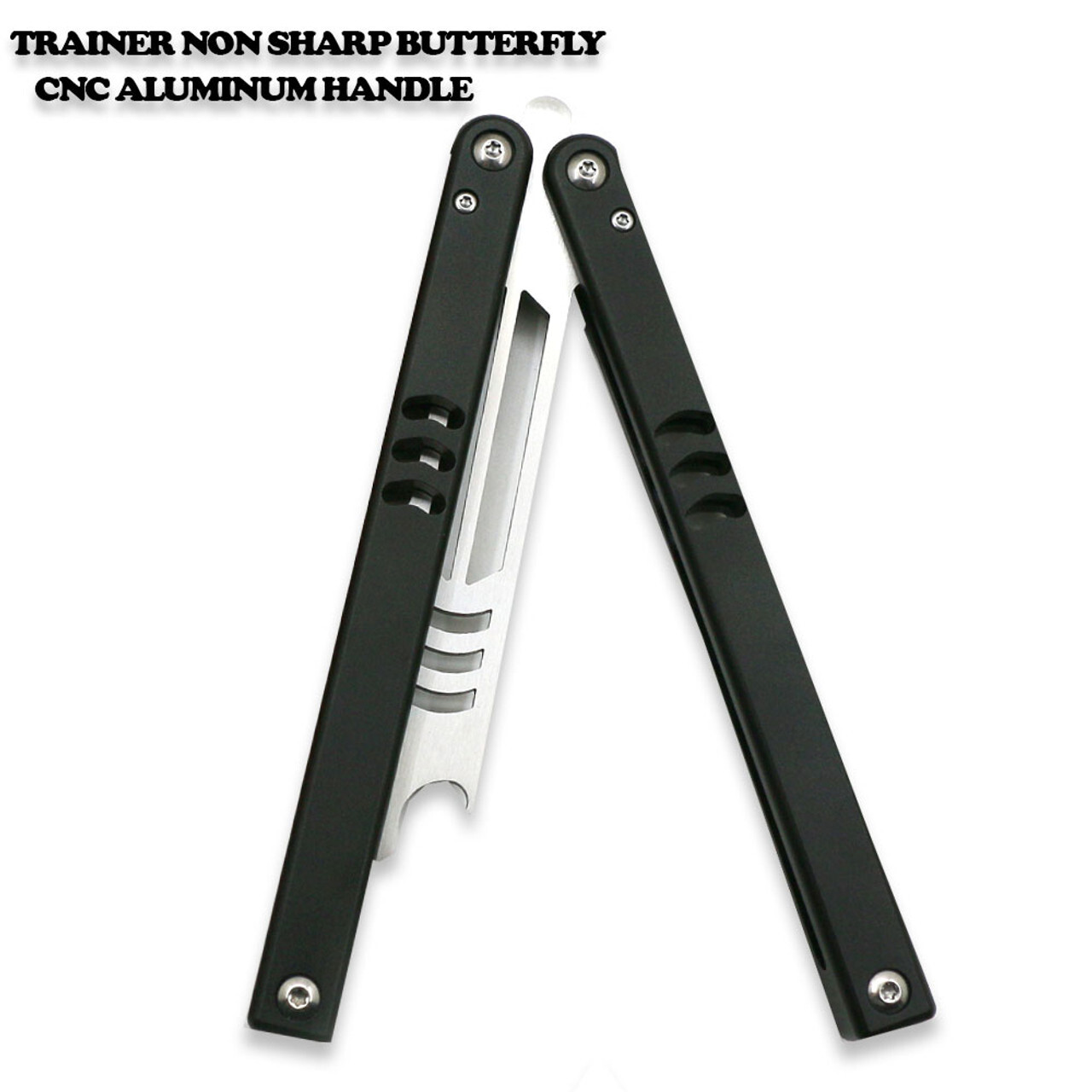 CNC Shark Model Non-Sharp Professional Trainer – Butterfly Black Handle