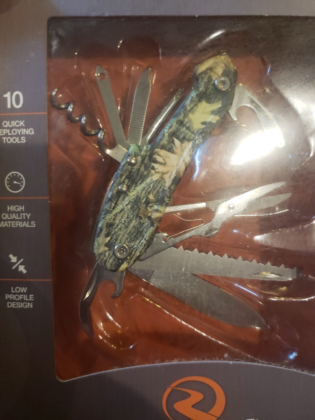 1 DELUXE MULTI TOOL REWARD PERFORMANCE KNIFE. 10 QUICK DEPLOYING TOOLS. GIFT ..