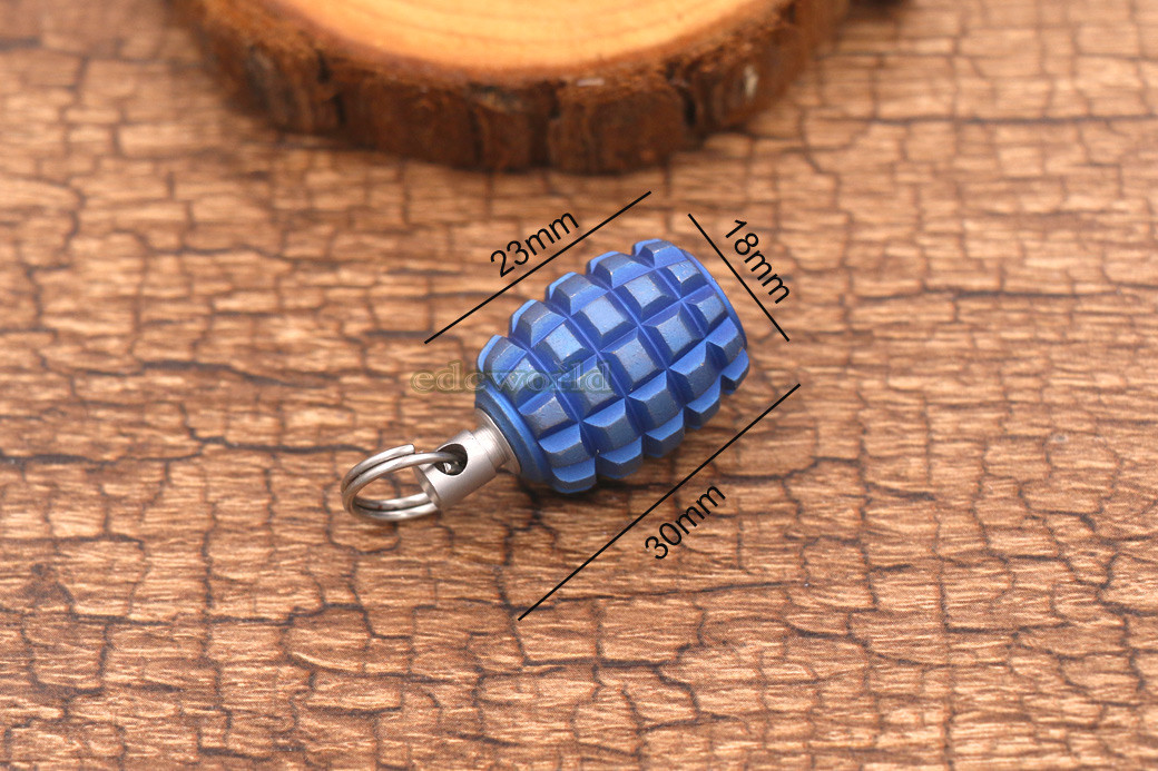 Titanium TC4 Parachute Cord Tool Lanyard DIY Bead Key Chain Pendant DZ-BBT EDC