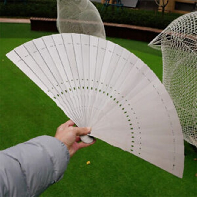 Tactical Full Titanium Alloy Folding Fan Martial Arts Portable Kung Fu Fan Tools