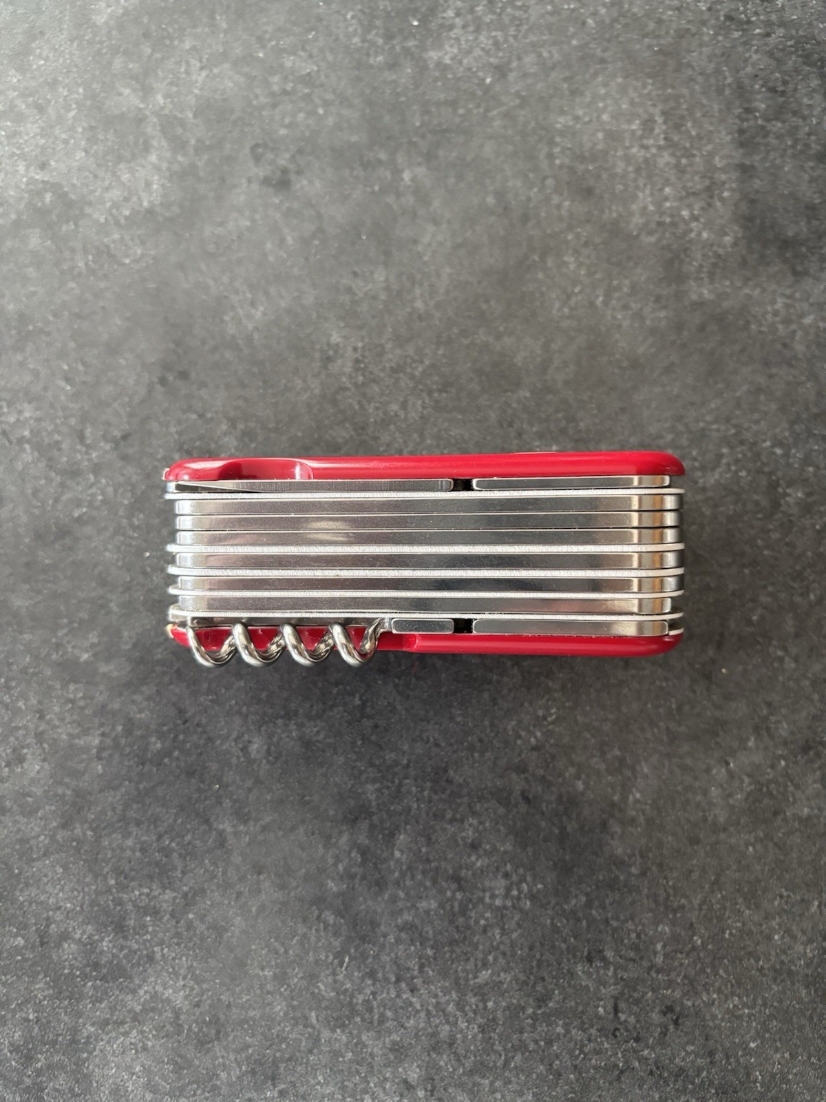 Wenger Red Stainless Bicycle Multi-Tool Knife w/ Pliers Corkscrew Openers