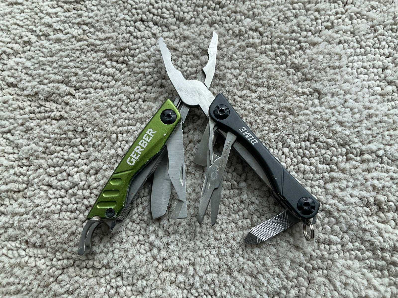 Gerber Dime Mini Multitool Keychain Green/black