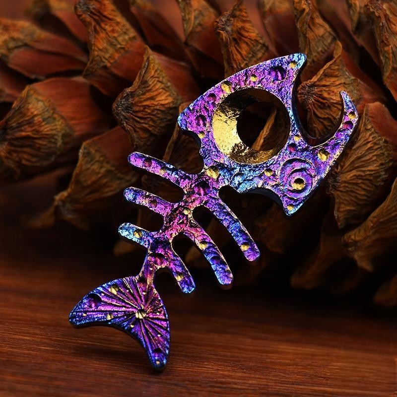 Handmade Titanium Alloy Necklace Keychain Pendant Bottle Opener EDC Charm Gift