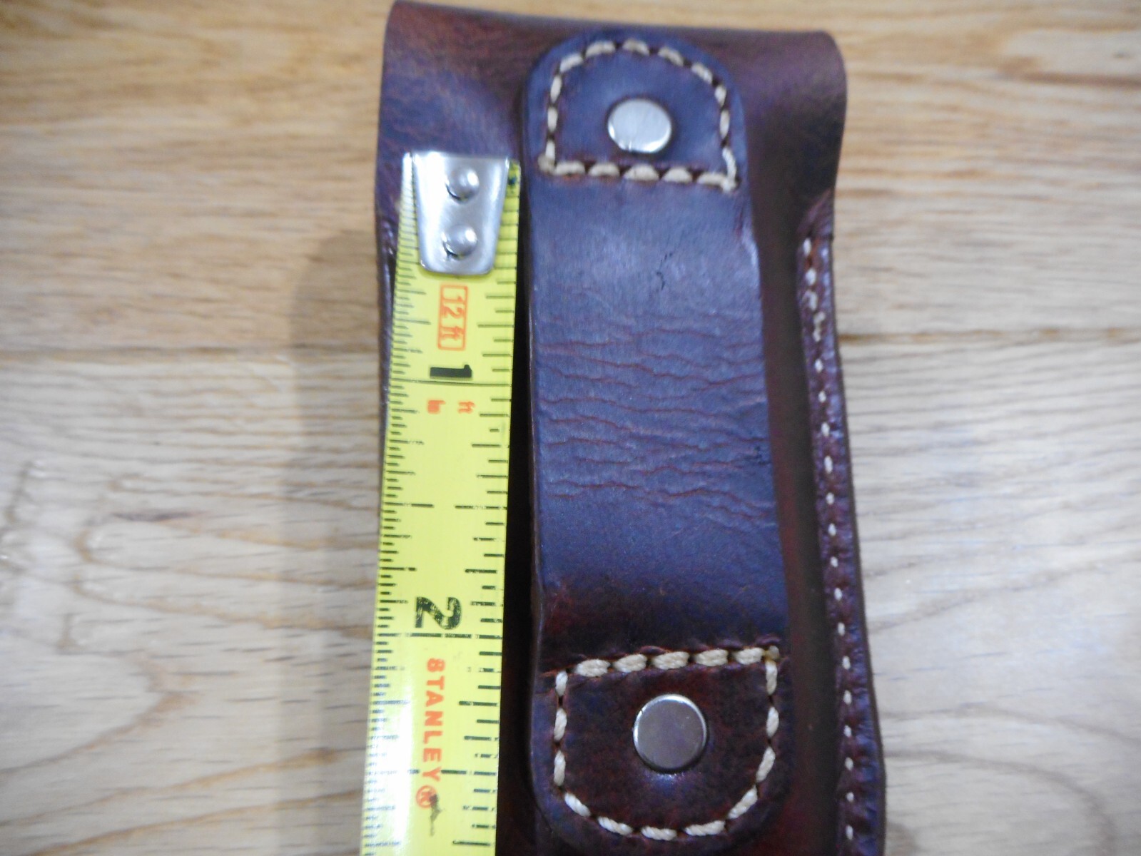 Leatherman Wingman or Rebar leather sheath. Plain flap. Sheath only.