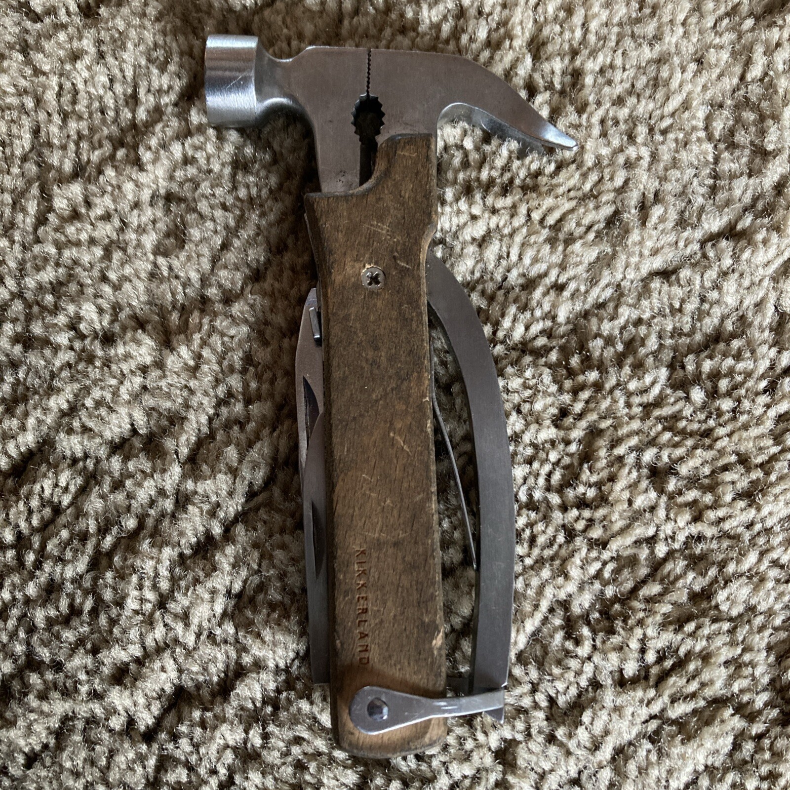 Kikkerland Foldable Pliers Knife Screwdriver Emergency Pocket Tool Hammer