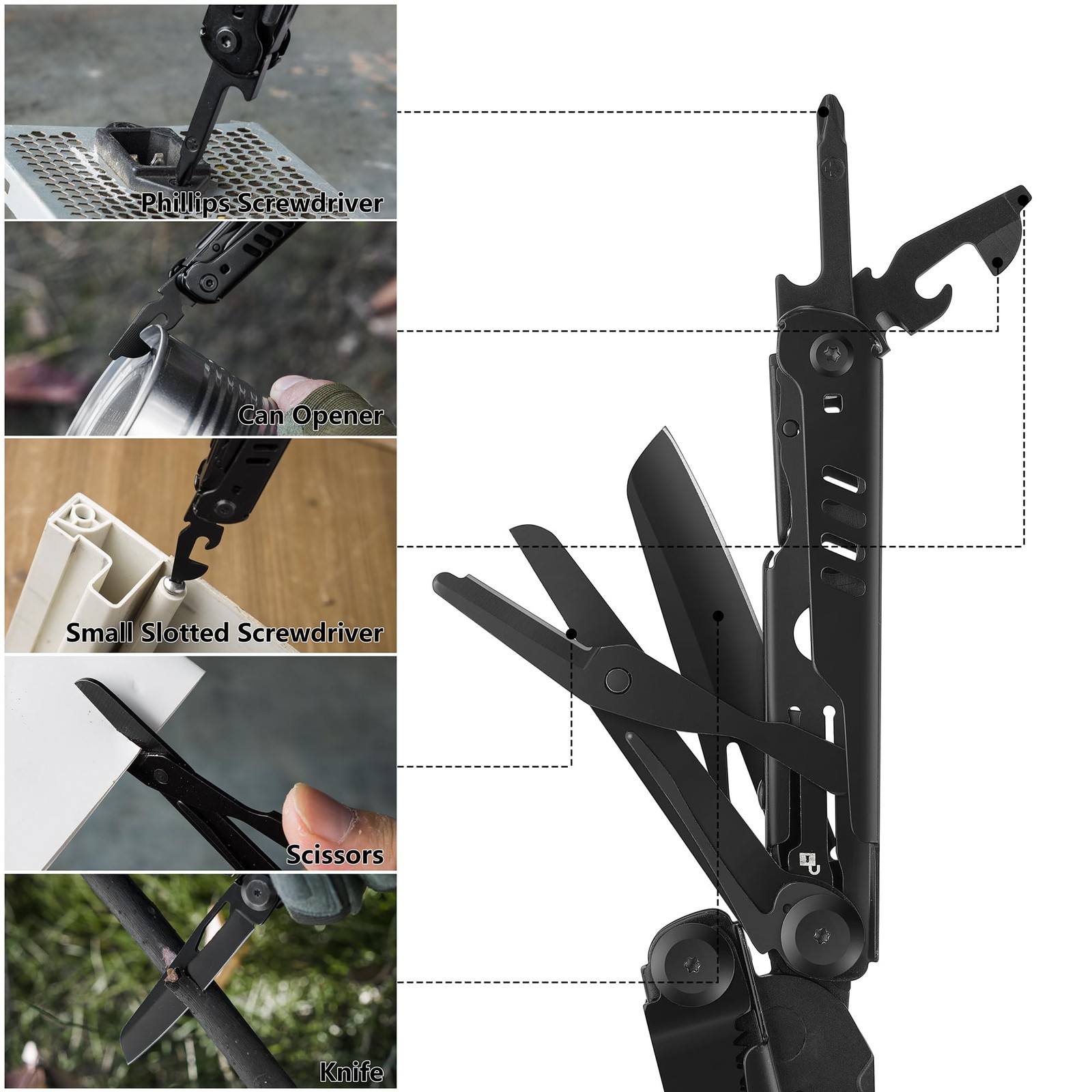 Multi Function Pliers 15in1 Folding Multi Tool Tool Stainless Steel Multifunction…