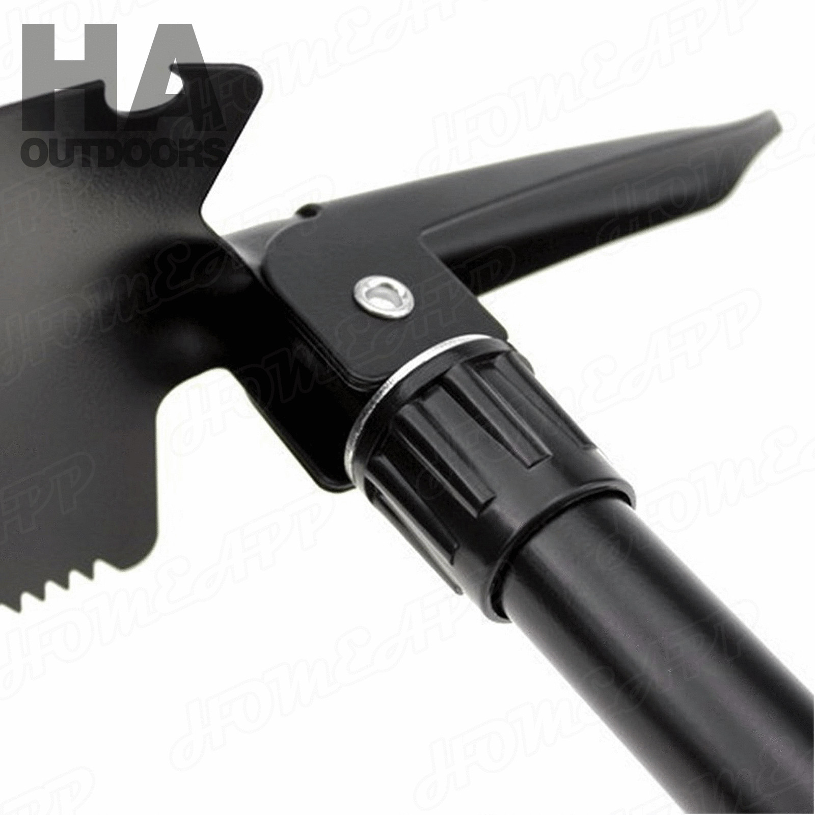 Survival Folding Shovel Outdoor Garden Camping Hiking Spade Foldable/Black
