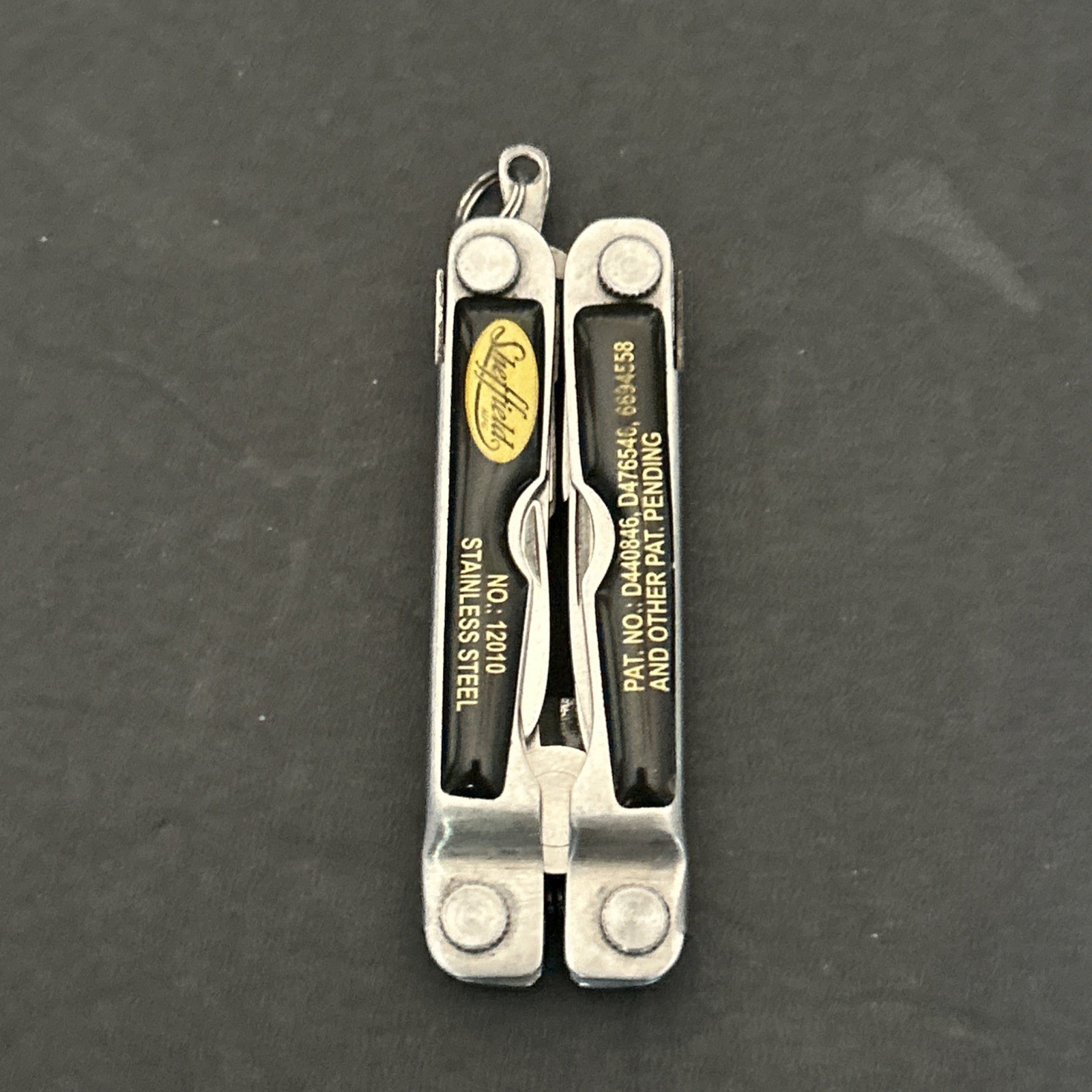 Vintage Sheffield Multi-Tool Knife Pliers-9 Tools Stainless # 12010