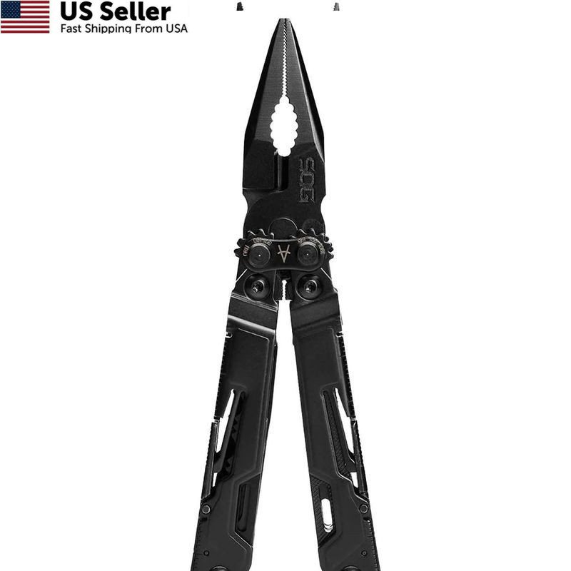 SOG PowerPint Mini Compact Stainless Steel Multi-Tool, 18 One Size, Black