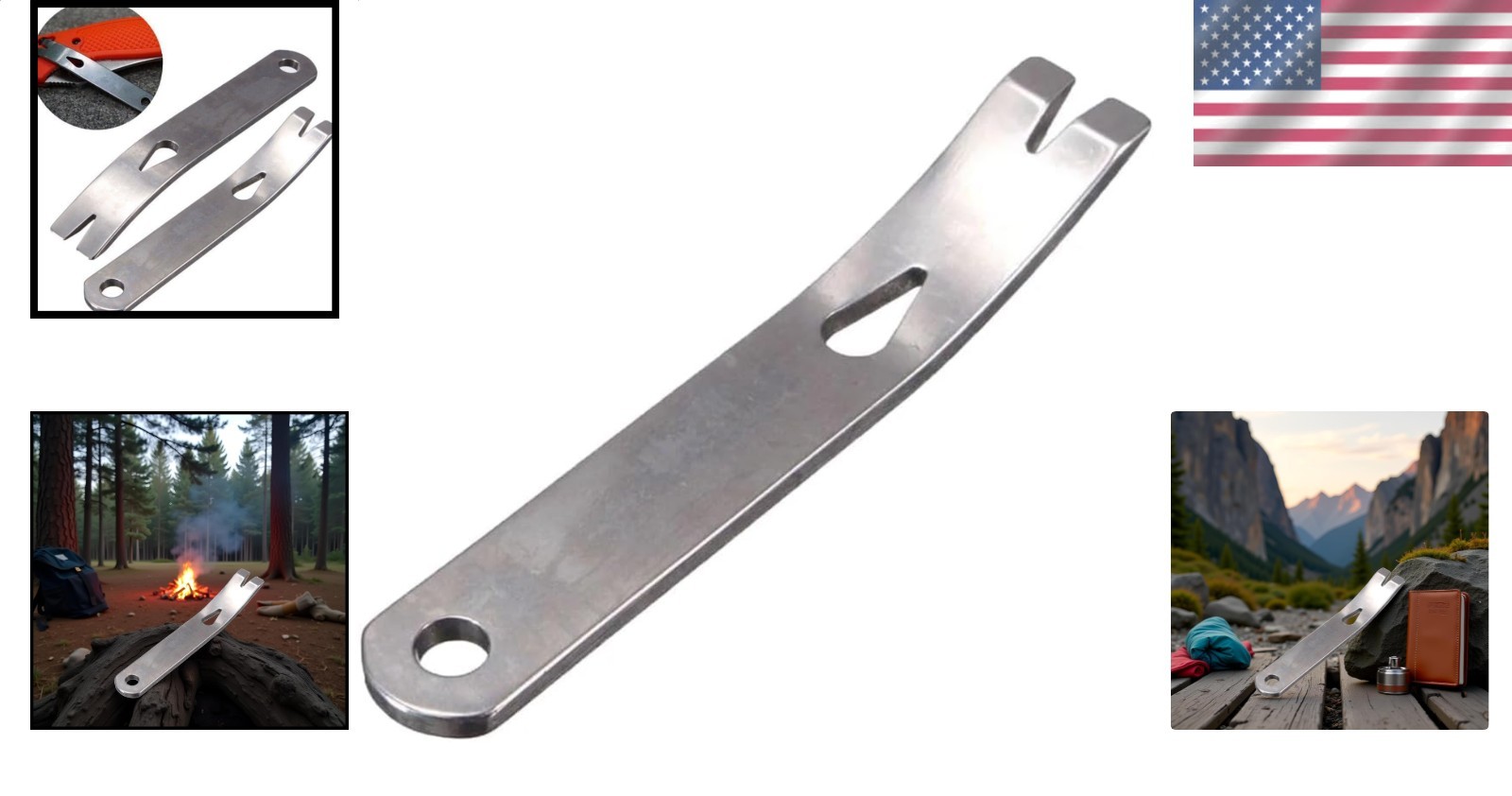 Mini Stainless Steel Pocket Pry Bar Crowbar Multifunction EDC Tool Bushcraft …